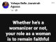 Whether he is a womanizer or not, your role as a woman is to remain faithful – Nigerian lady says